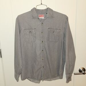 Grey Wrangler Button-Up